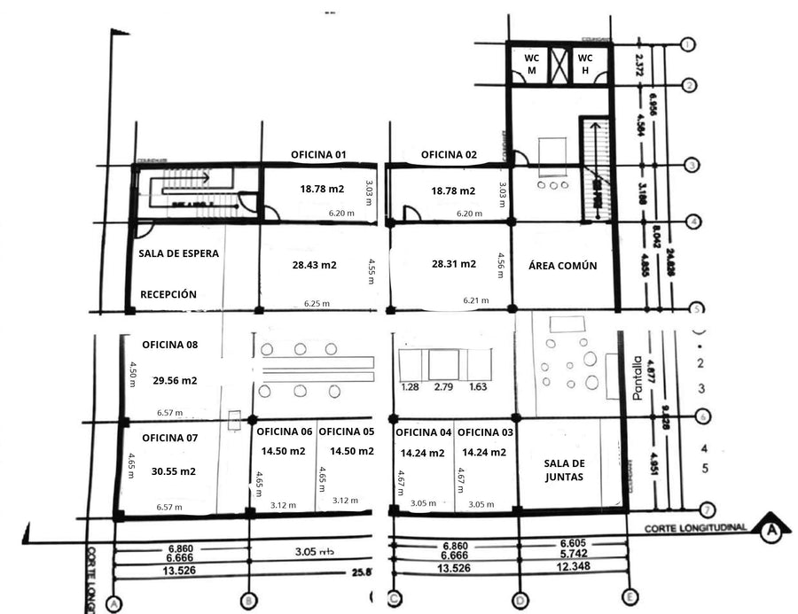 Francisco I. Madero, Miguel Hidalgo: oficina en renta (8 rec. · 345 m²)