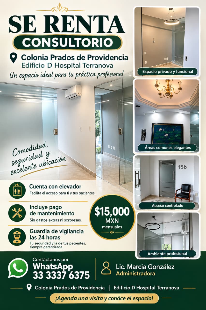 Providencia, Guadalajara: oficina en renta (14 m²)
